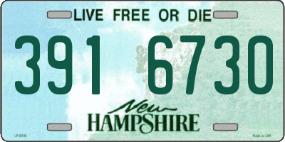 NH license plate 3916730