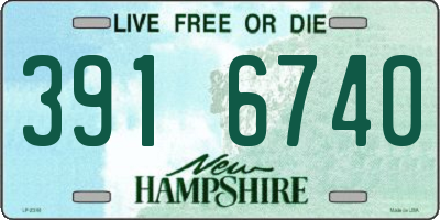 NH license plate 3916740