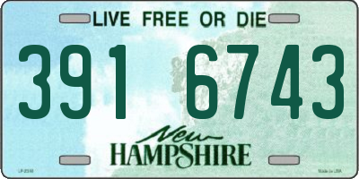 NH license plate 3916743