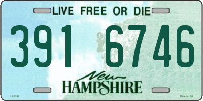NH license plate 3916746