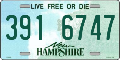 NH license plate 3916747