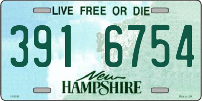 NH license plate 3916754