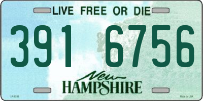 NH license plate 3916756