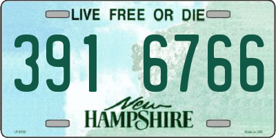 NH license plate 3916766