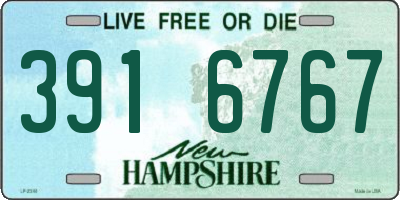 NH license plate 3916767