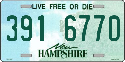 NH license plate 3916770
