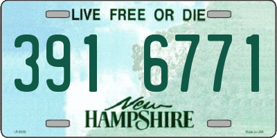 NH license plate 3916771
