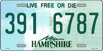 NH license plate 3916787