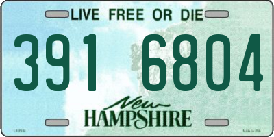 NH license plate 3916804