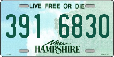 NH license plate 3916830