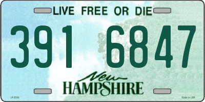 NH license plate 3916847