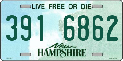 NH license plate 3916862