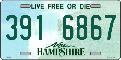 NH license plate 3916867