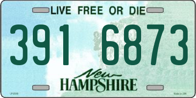 NH license plate 3916873