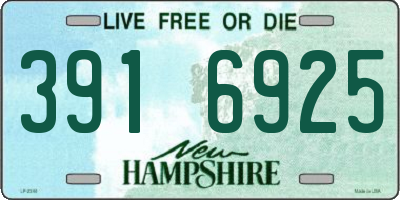 NH license plate 3916925