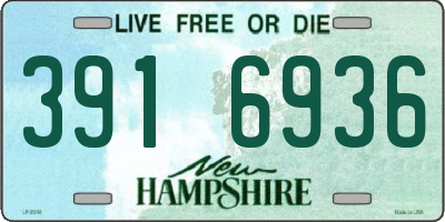 NH license plate 3916936