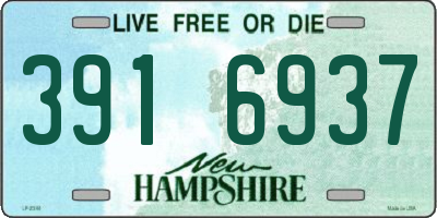 NH license plate 3916937