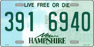 NH license plate 3916940