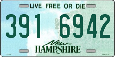 NH license plate 3916942