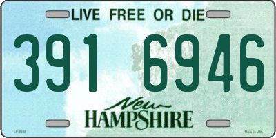 NH license plate 3916946
