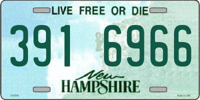 NH license plate 3916966