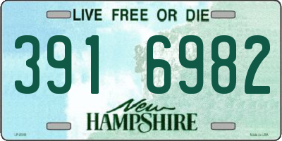 NH license plate 3916982
