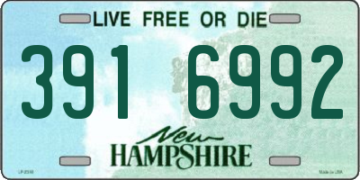 NH license plate 3916992