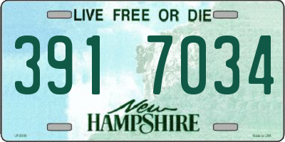 NH license plate 3917034