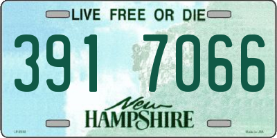 NH license plate 3917066