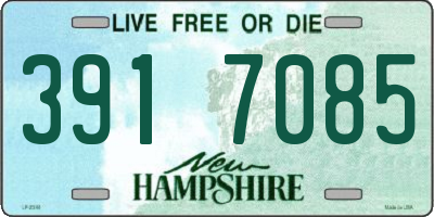 NH license plate 3917085