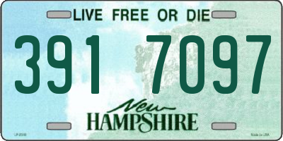 NH license plate 3917097