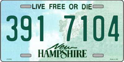 NH license plate 3917104