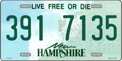 NH license plate 3917135