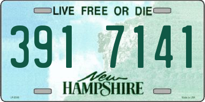 NH license plate 3917141