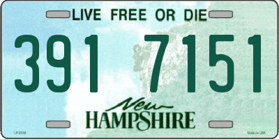 NH license plate 3917151