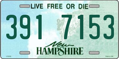 NH license plate 3917153