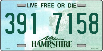 NH license plate 3917158