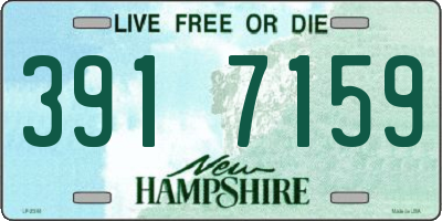 NH license plate 3917159