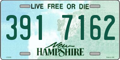 NH license plate 3917162