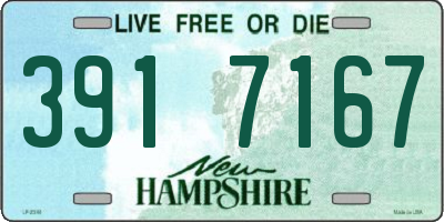 NH license plate 3917167