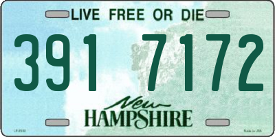 NH license plate 3917172