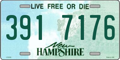NH license plate 3917176