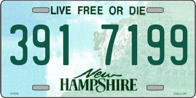 NH license plate 3917199