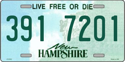 NH license plate 3917201