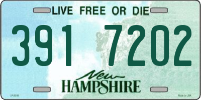 NH license plate 3917202