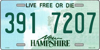 NH license plate 3917207