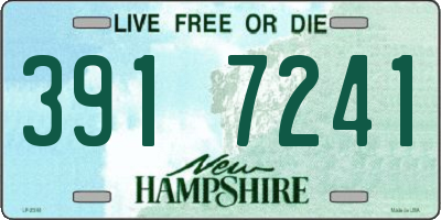 NH license plate 3917241