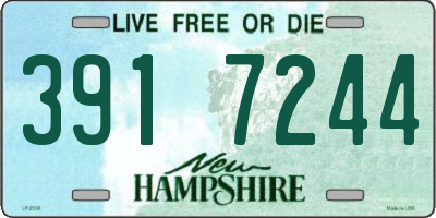 NH license plate 3917244
