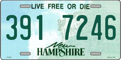 NH license plate 3917246