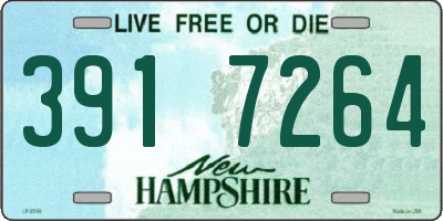 NH license plate 3917264